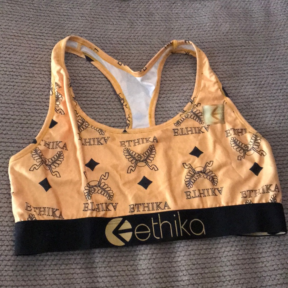 Gold Ethika Sports Bra size M